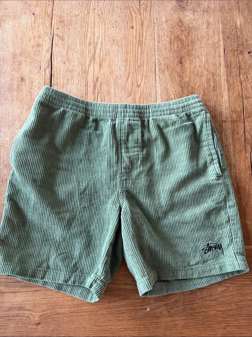 Stussy Corduroy Shorts in Sage Green Size 30 Rare!
